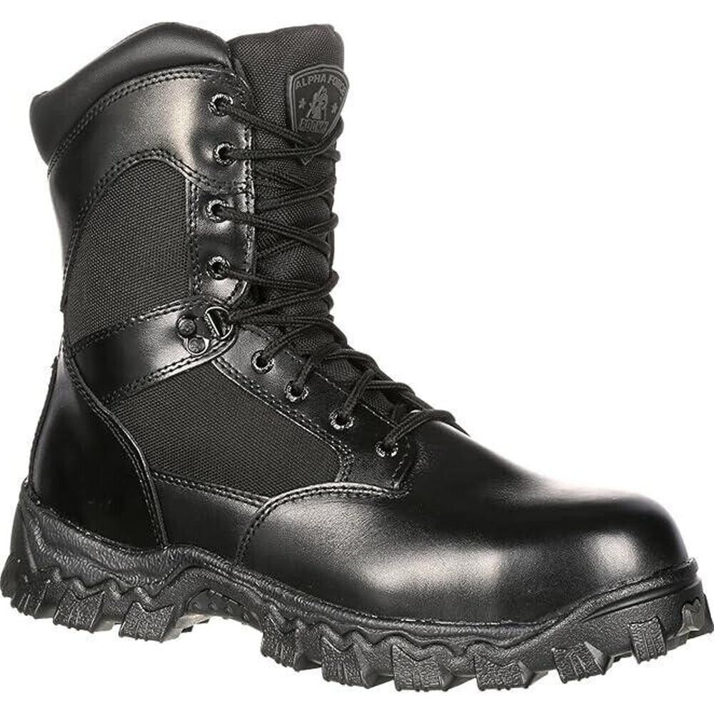 Rocky Alpha Force Duty Zipper boots size 14W NIB Public Service Waterproof